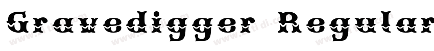 Gravedigger Regular字体转换